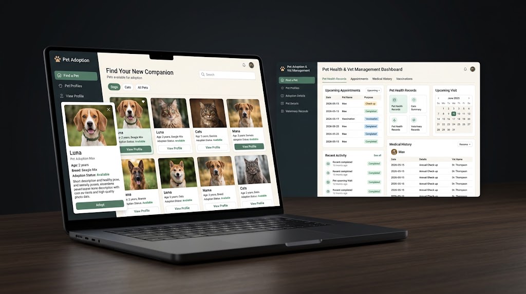Pet Adoption & Vet Management